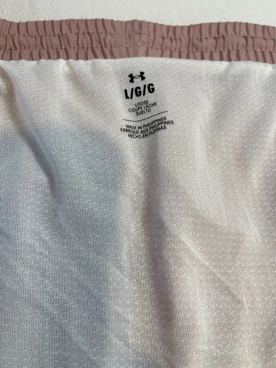 Under Armour Fly By 3 inch Rose Blush Running Shorts - Picture 8 of 11